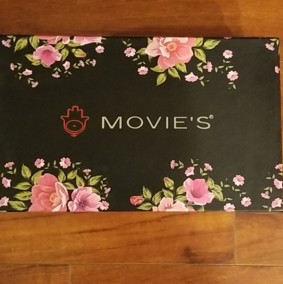 Movie's Shearling Rhinestone Brooch Flat Cozy Sandals Gray Size 8 - Picture 8 of 8